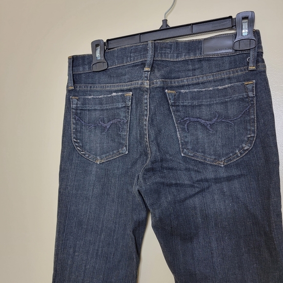 Goldsign Embroidered Denim Jeans Envy Tall Size 26 Skinny - Picture 4 of 5